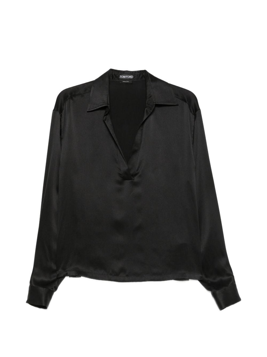 Silk Blouse Black Blouses