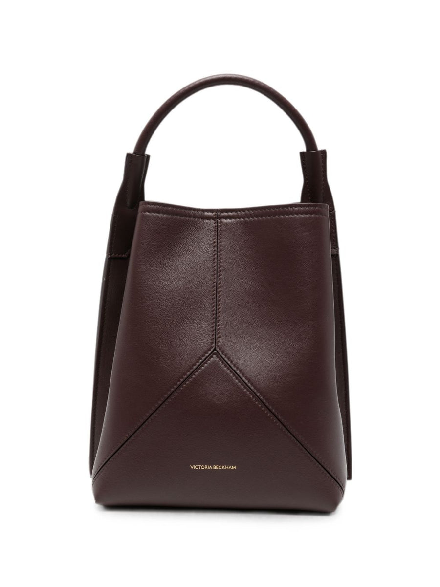Handbag Top-Handle Bordeaux Leather Burgundy Handbags