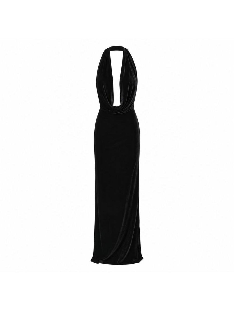 Long Dress Venus Black Polyamide