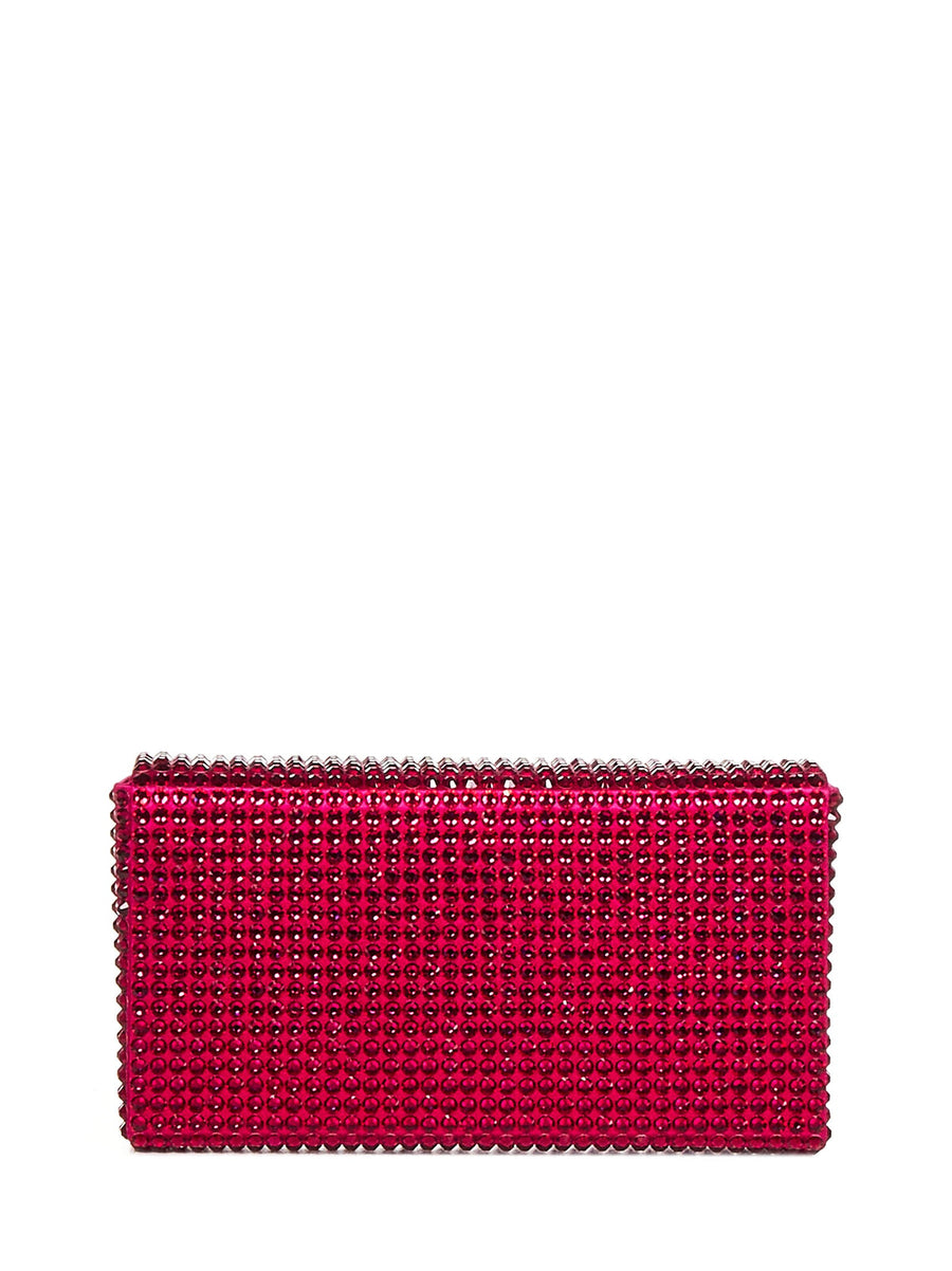 Clutch Super Amini Paloma Red Satin Bags