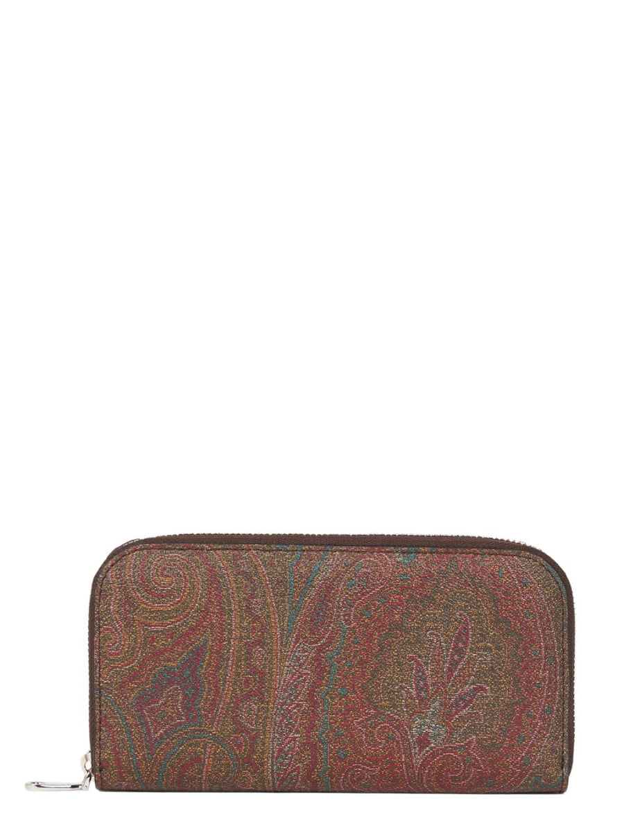 Zip-Around Wallet Brown Calf Leather & Cardholders