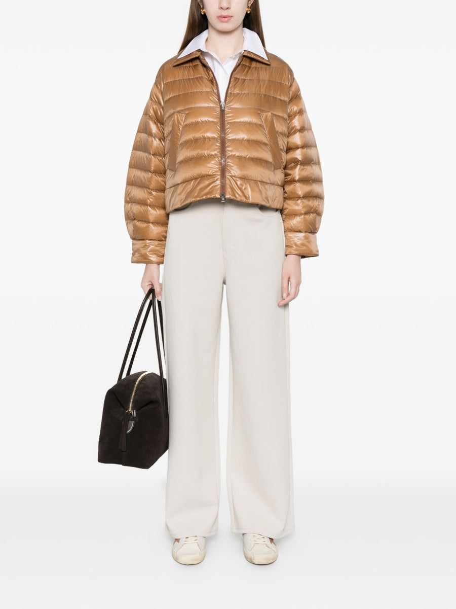 Down Jacket Beige Puffer