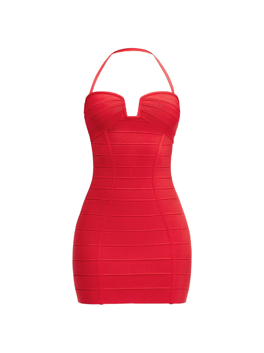 Mini Dress The Holly Red Polyester