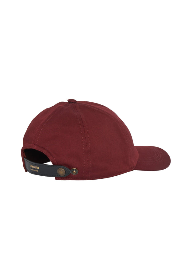 Baseball Cap Burgundy Cotton Hat