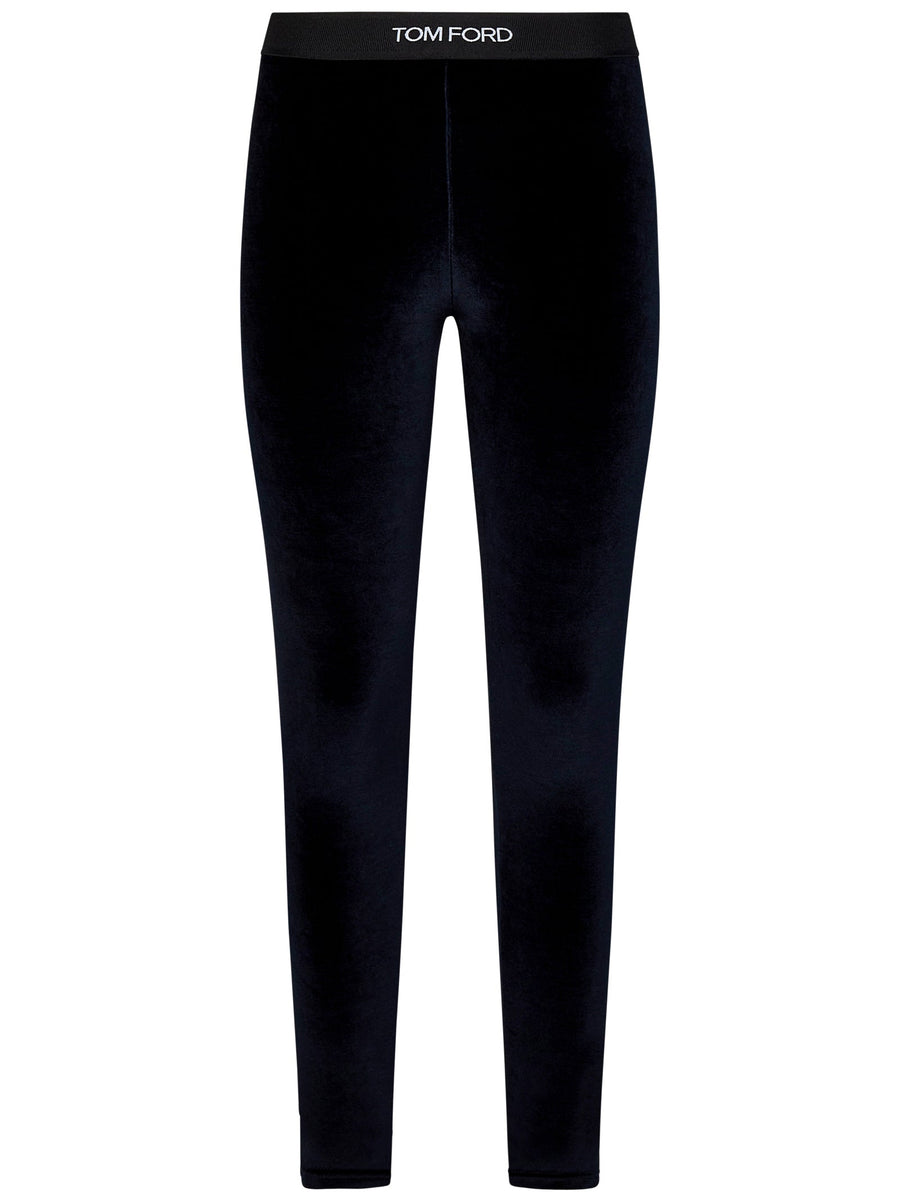 Leggings Blue Triacetate