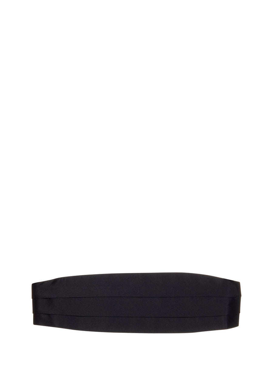 Cummerbund Black Silk Accessory