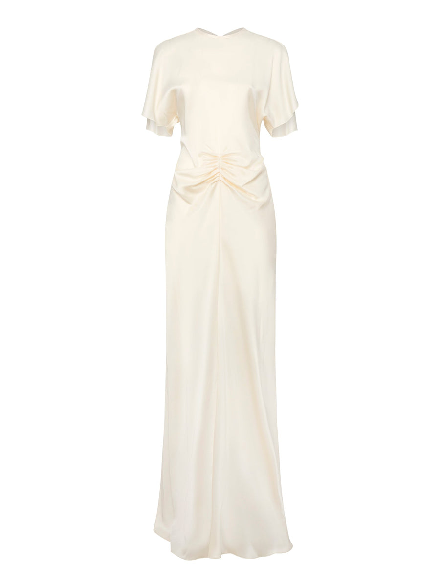 Dress Isabella Long Ivory Acetate