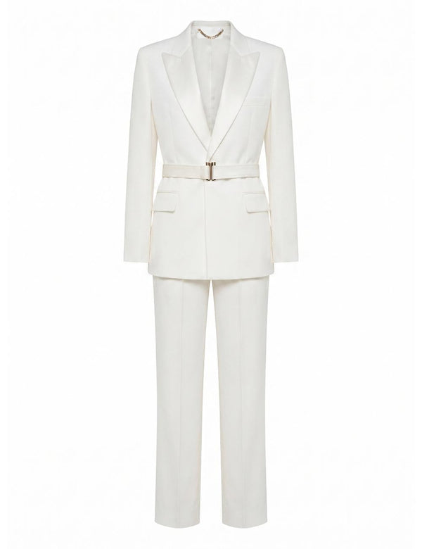 Suit White Polyester Jacket