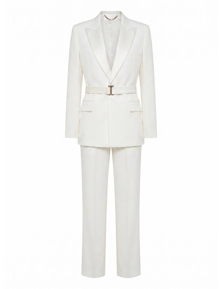 Suit White Polyester Jacket