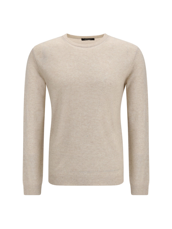 Aragona Cashmere 65% Kashmir/Capra Hircus; 35% Linen sweater in beige