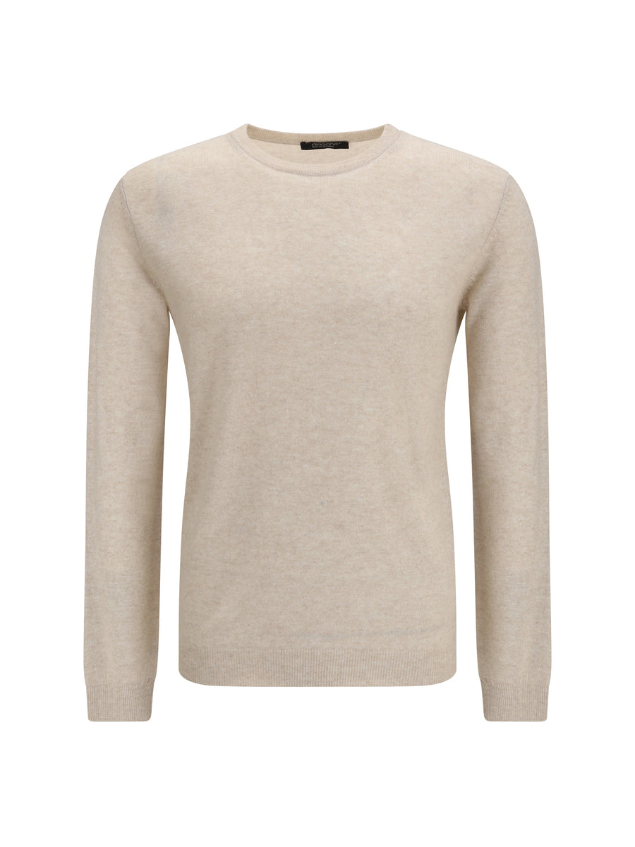 Aragona Cashmere 65% Kashmir/Capra Hircus; 35% Linen sweater in beige