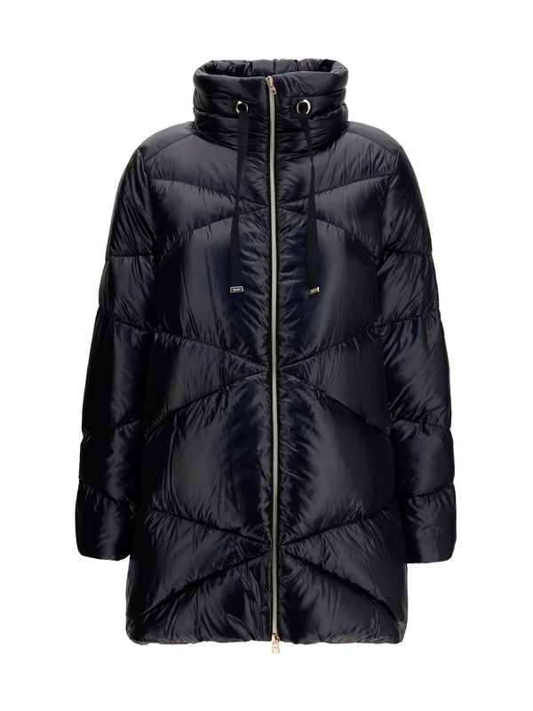 Herno 100% Polyamide down jacket in black