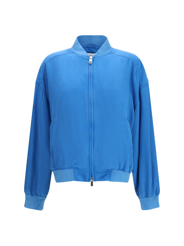 Versace 100% silk jacket in blue