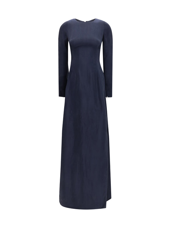 Maison Margiela 100% Cupro dress in navy