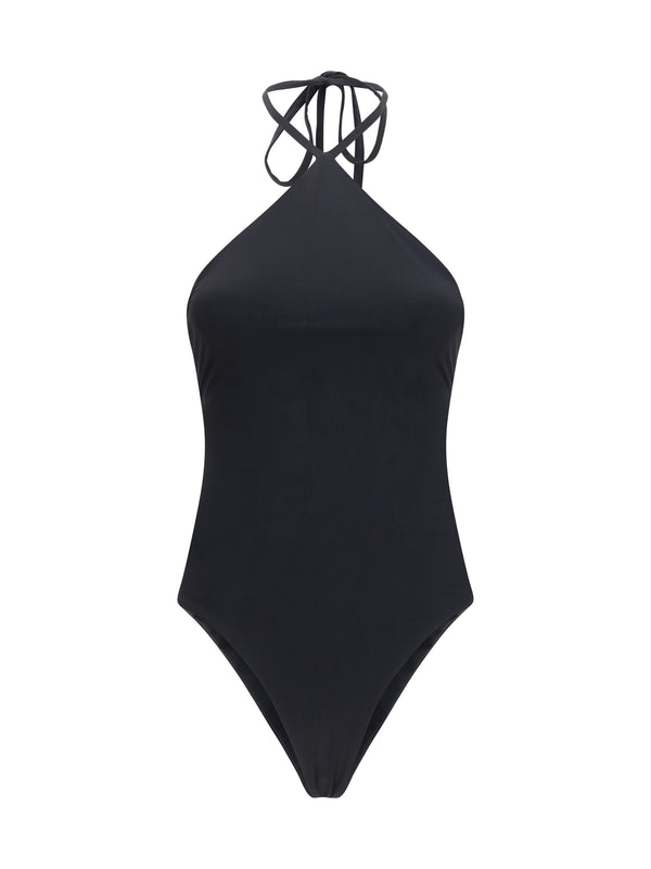 Jacquemus 59% Polyamide; 41% Elastane swimsuit in black