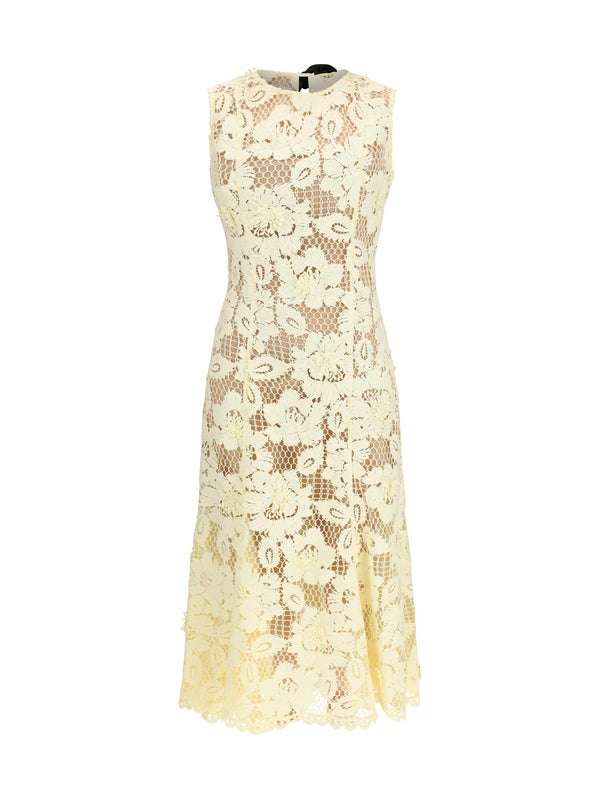 Self-Portrait 100% Polyester dress in yellow