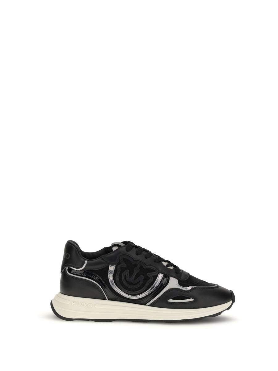 Pinko Upper: 50% calf leather sneakers in black