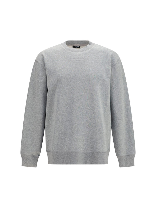 Balmain 95% Cotton sweatshirt in gray