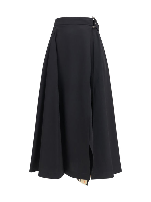Burberry 100% Wool Ovis Aries skirt in black