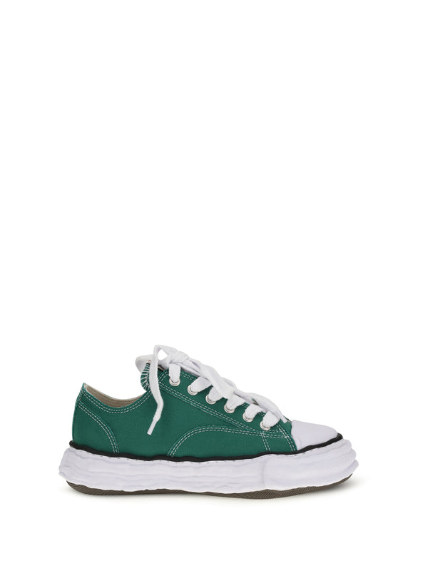 Maison Mihara Yasuhiro Upper: 100% Cotton; Sole: 100% Rubber sneakers in green