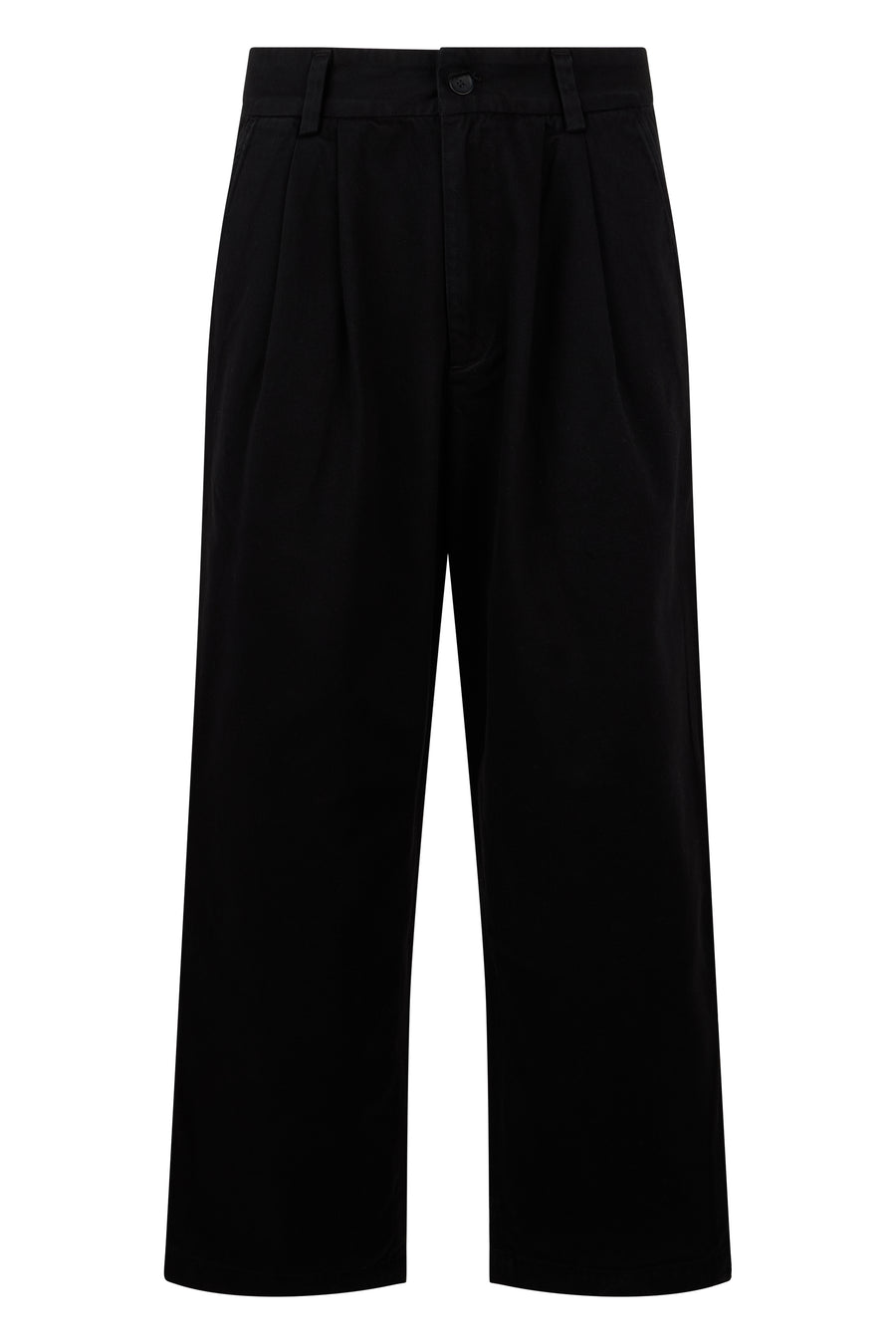 Trousers Loose Cotton Black