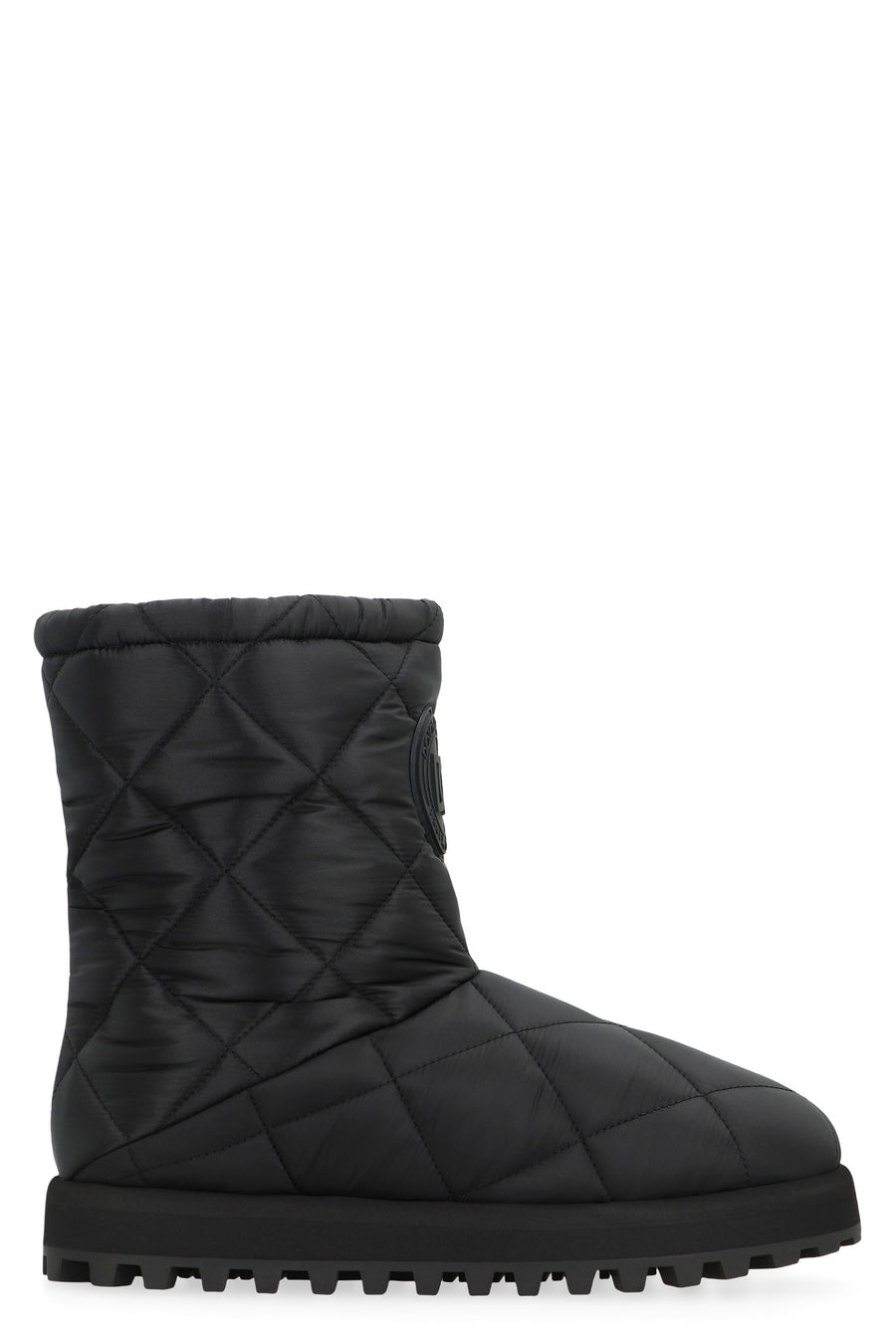 Quilted Nylon Winter Boots Black Polyamide