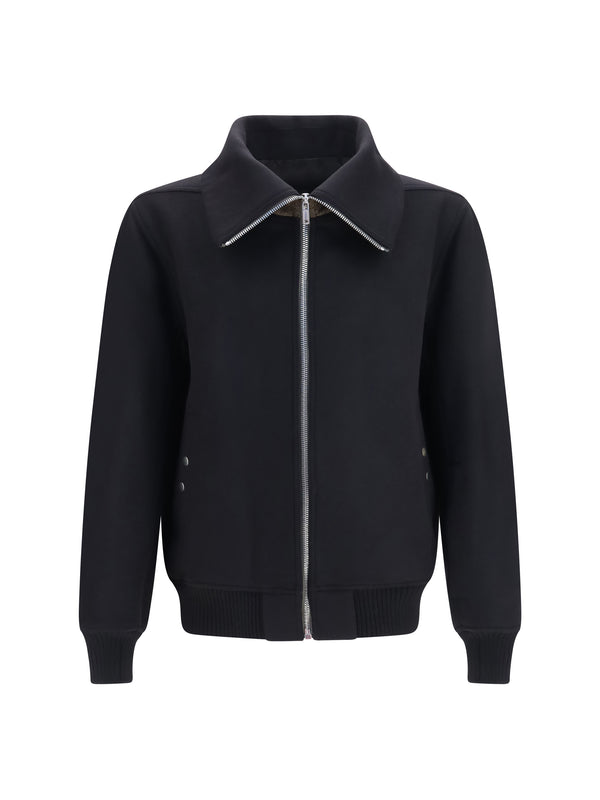 Rick Owens 100% Merino Wool Ovis Aries jacket in black