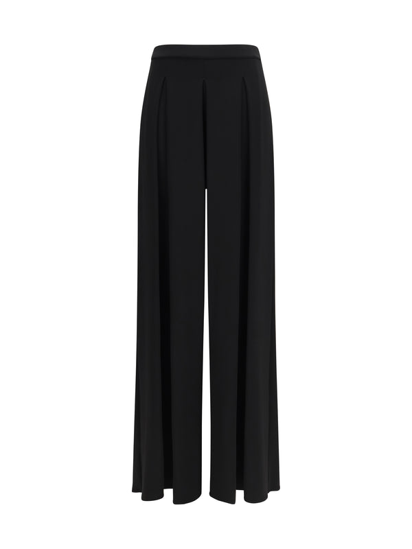 Max Mara Pure 77% Viscose trousers in black