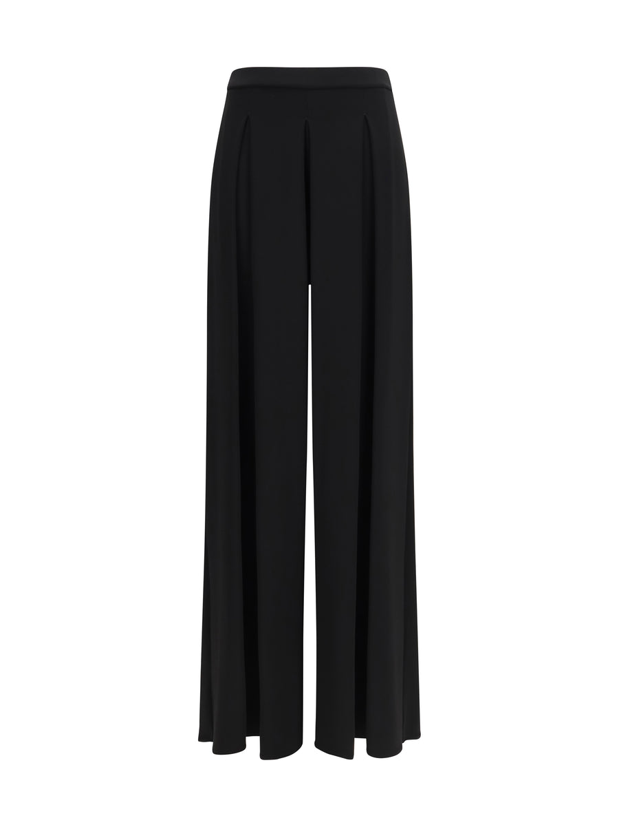 Max Mara Pure 77% Viscose trousers in black