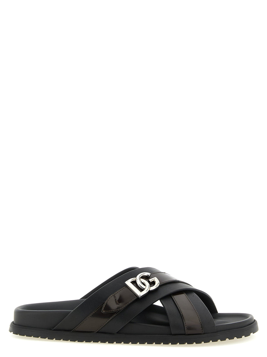 Dolce & Gabbana DG Casual Sandal — Black