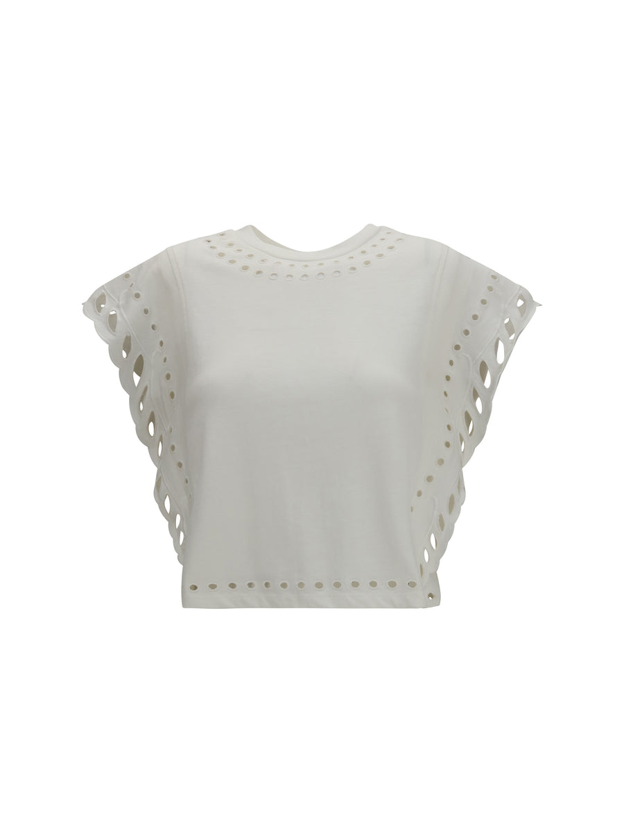Odyle Cotton T-Shirt Ecru T-shirts