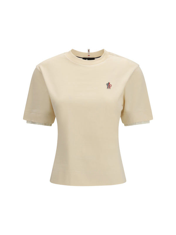 Moncler Grenoble 95% Cotton; 5% Elastane t-shirt in beige