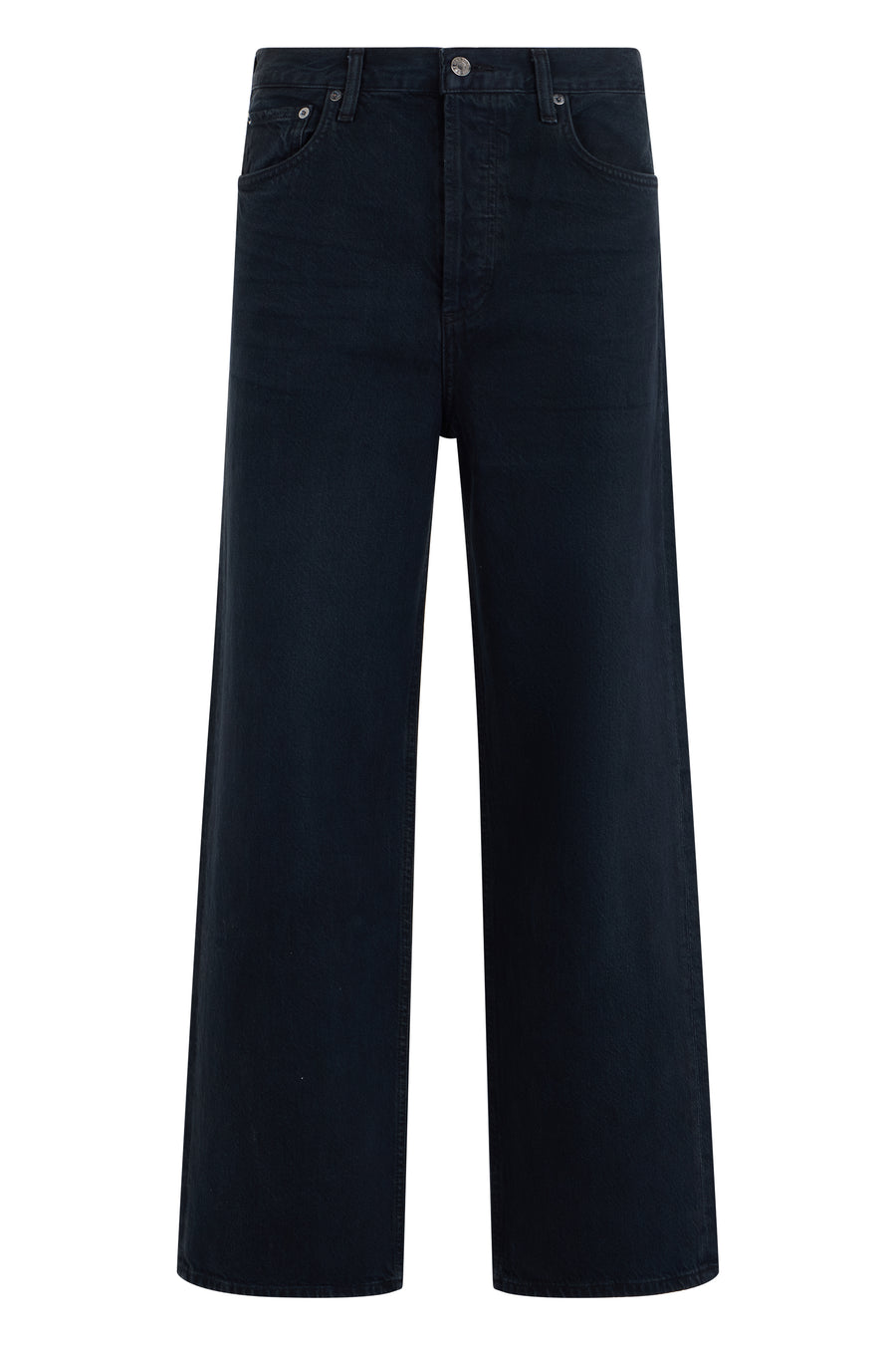 Straight-Leg Jeans Blue Cotton