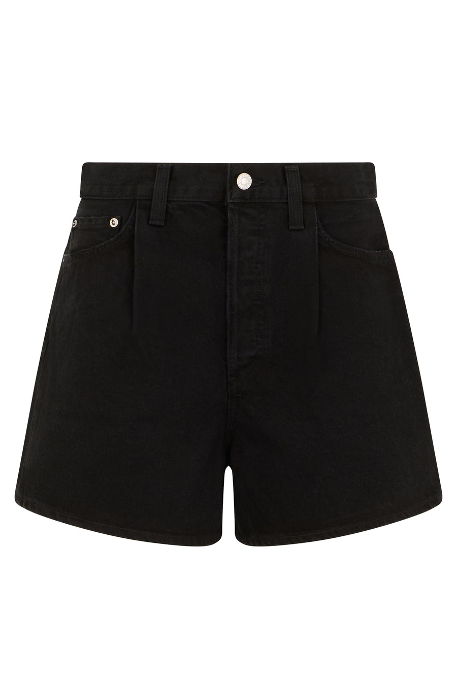 Shorts Denim Black Cotton