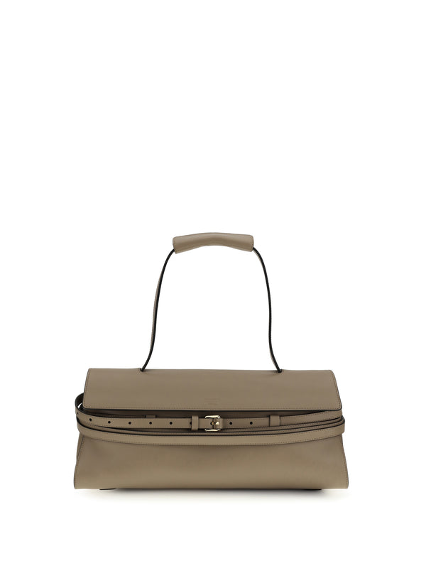 Moschino 100% Calf Leather Bos Taurus shoulder bag in beige