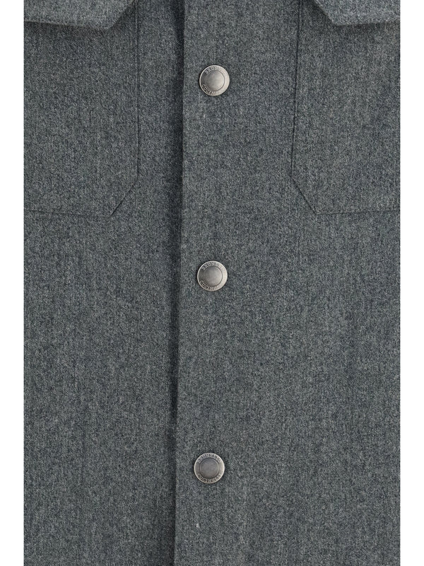 Shirt Virgin Wool Forest Green Fleece (ovis Aries)