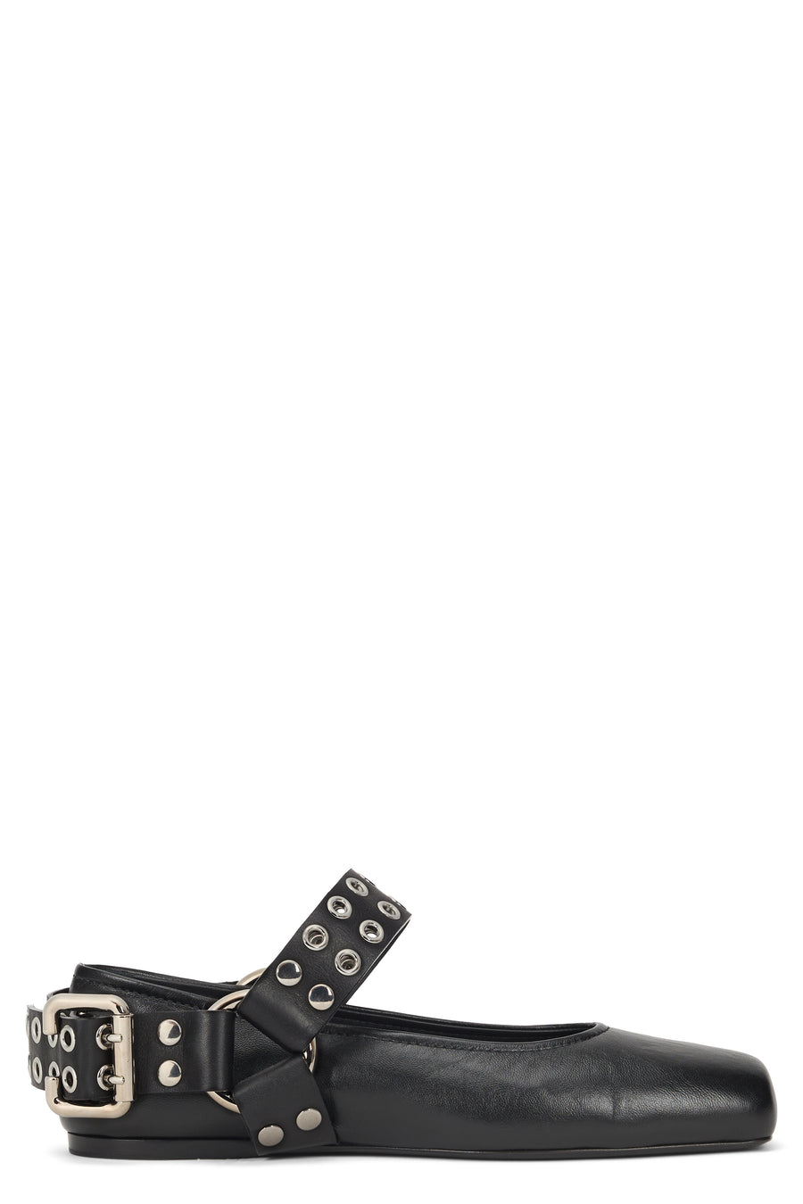 Leather Biker Boots Black Calfskin Ballerina Shoes