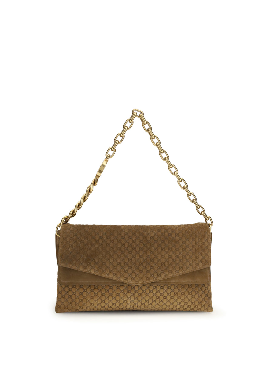 Gucci Outer: 100% Suede; Inner: 100% Fabric shoulder bag in brown