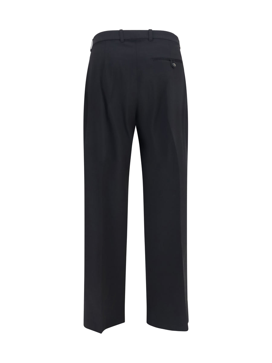 Trousers Universe Black Merino Wool (ovis Aries)