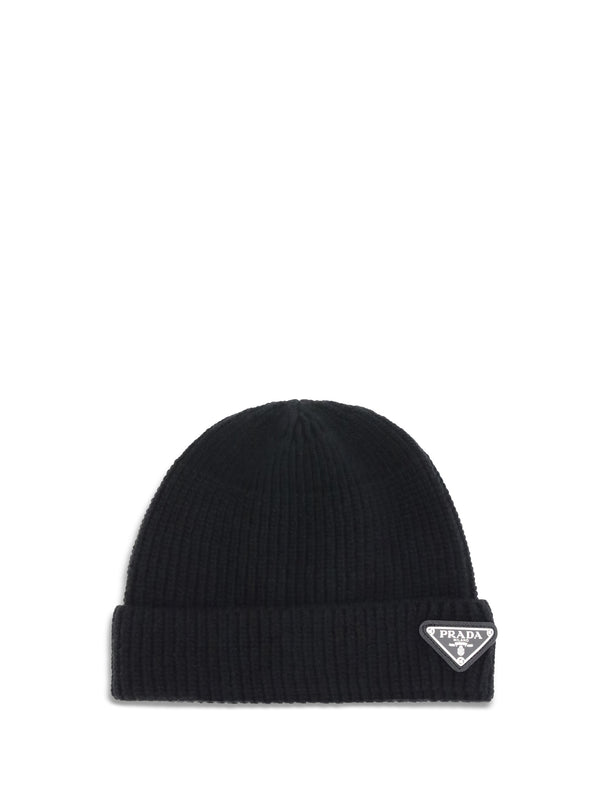 Prada 2HC4263IM 65% fleece wool beanie in black