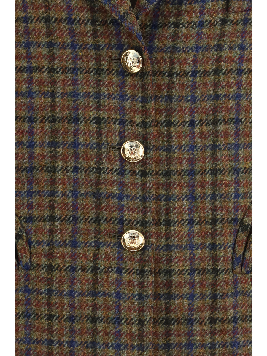 Blazer Shelley Green-Red Tweed Green/red Mix Merino Wool (ovis Aries) Blazers