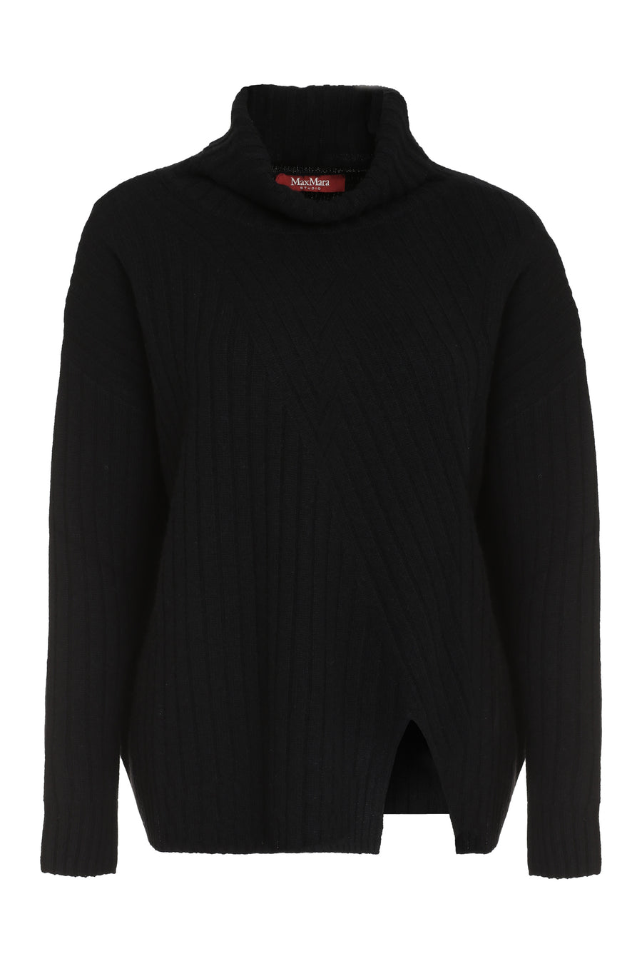 Ribbed Wool And Cashmere Sweater Black