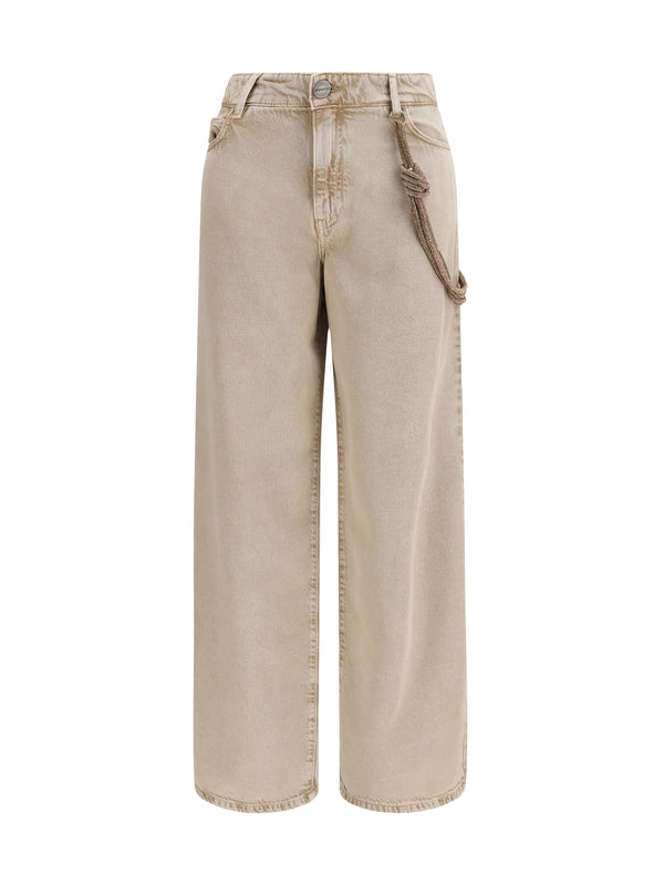 Pinko 25% Cotton; 75% Lyocell jeans in beige