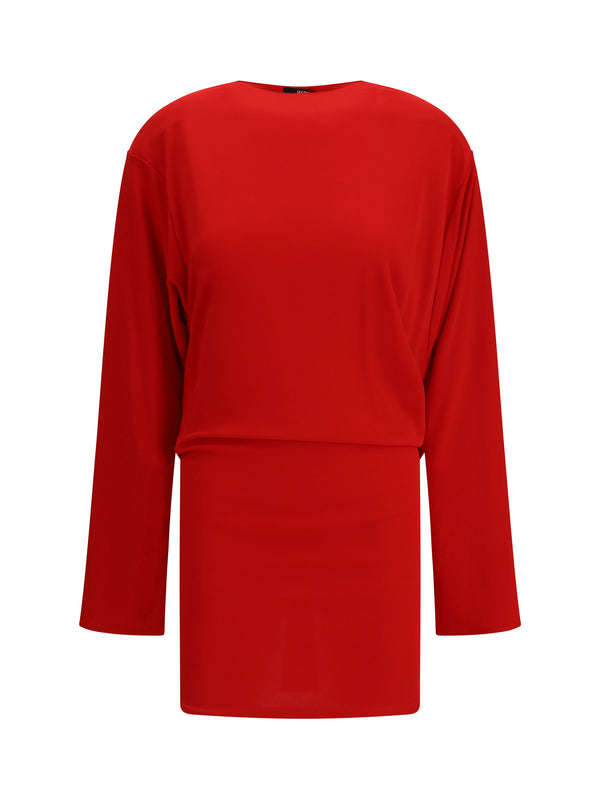 Jacquemus 83% Viscose dress in red