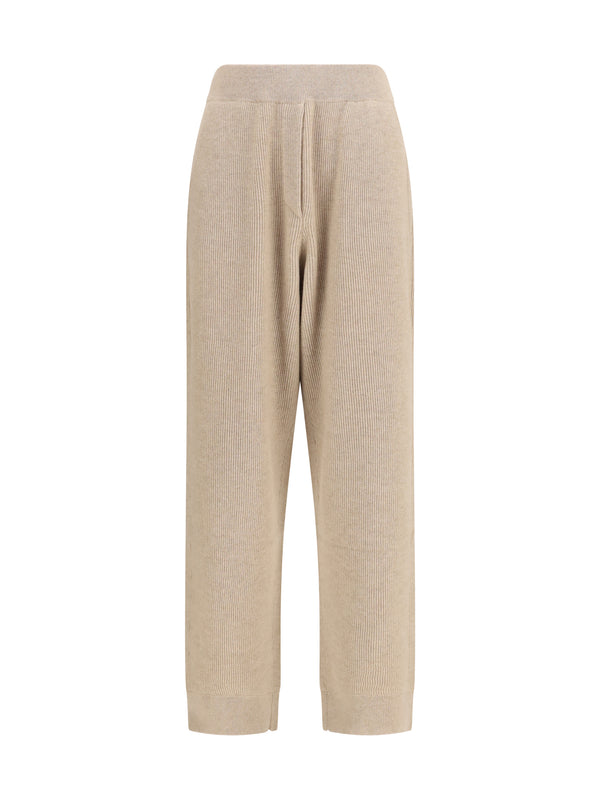 Brunello Cucinelli 100% Cashmere trousers in beige