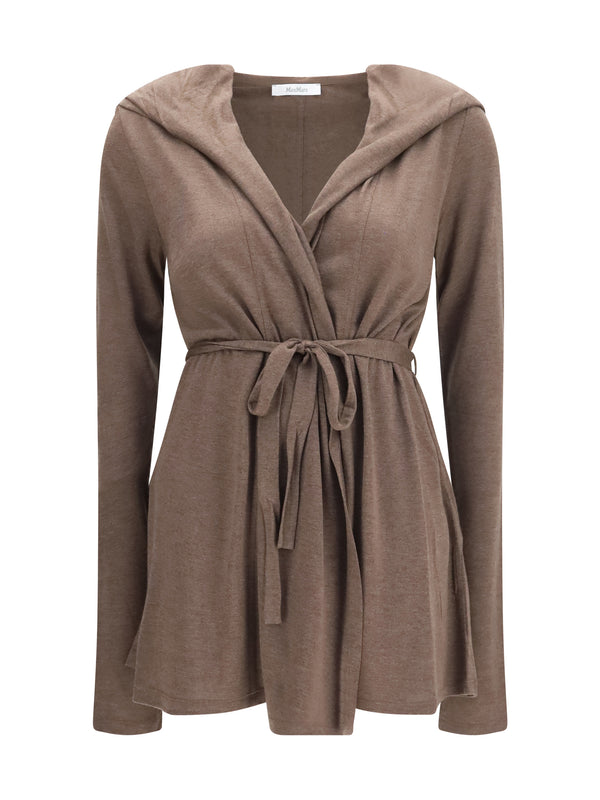 Falda Lyocell And Silk Blend Cardigan Cacha' Scuro Mel Lyocell