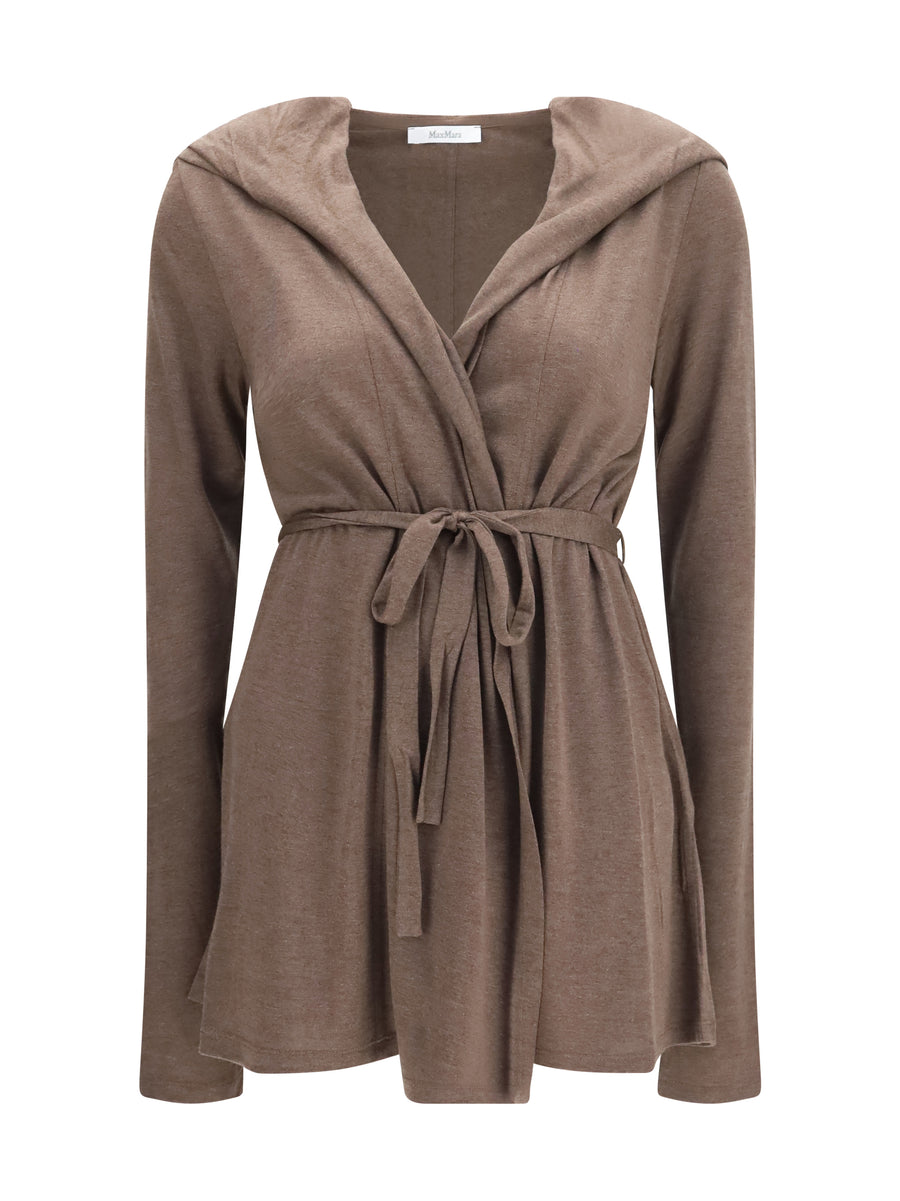 Falda Lyocell And Silk Blend Cardigan Cacha' Scuro Mel Lyocell