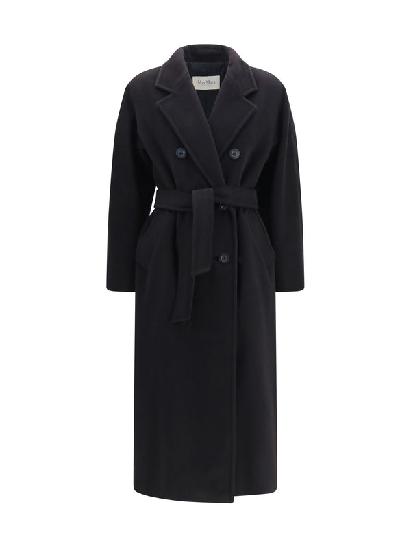 Max Mara 90% Merino Wool coat in black