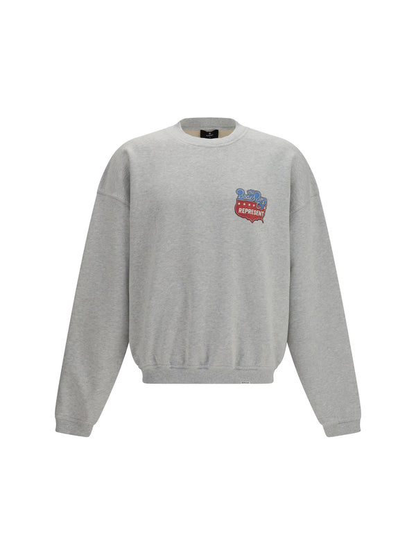 Represent 100% cotton sweatshirt in gray