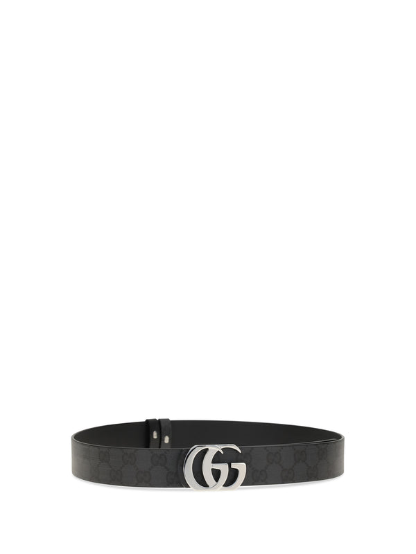 Belt Cut Gg Marmont Black Black/black Calf Leather